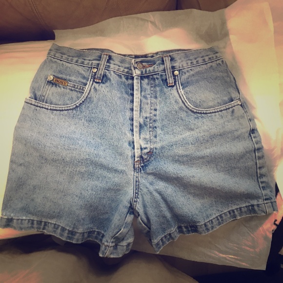 Quicksilver Roxy Button Fly Jean Shorts - Picture 1 of 8